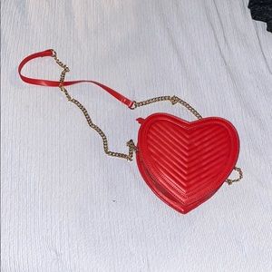 Red Heart Shaped Purse